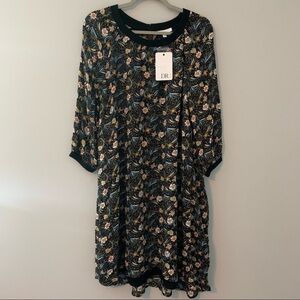 Women’s new DR2 Daniel Rainn black floral dress